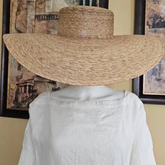 Lack of Color Hat, 100% Palm Leaf. Made in Mexico, Size L/XL, Ultra wide - Picture 4 of 12